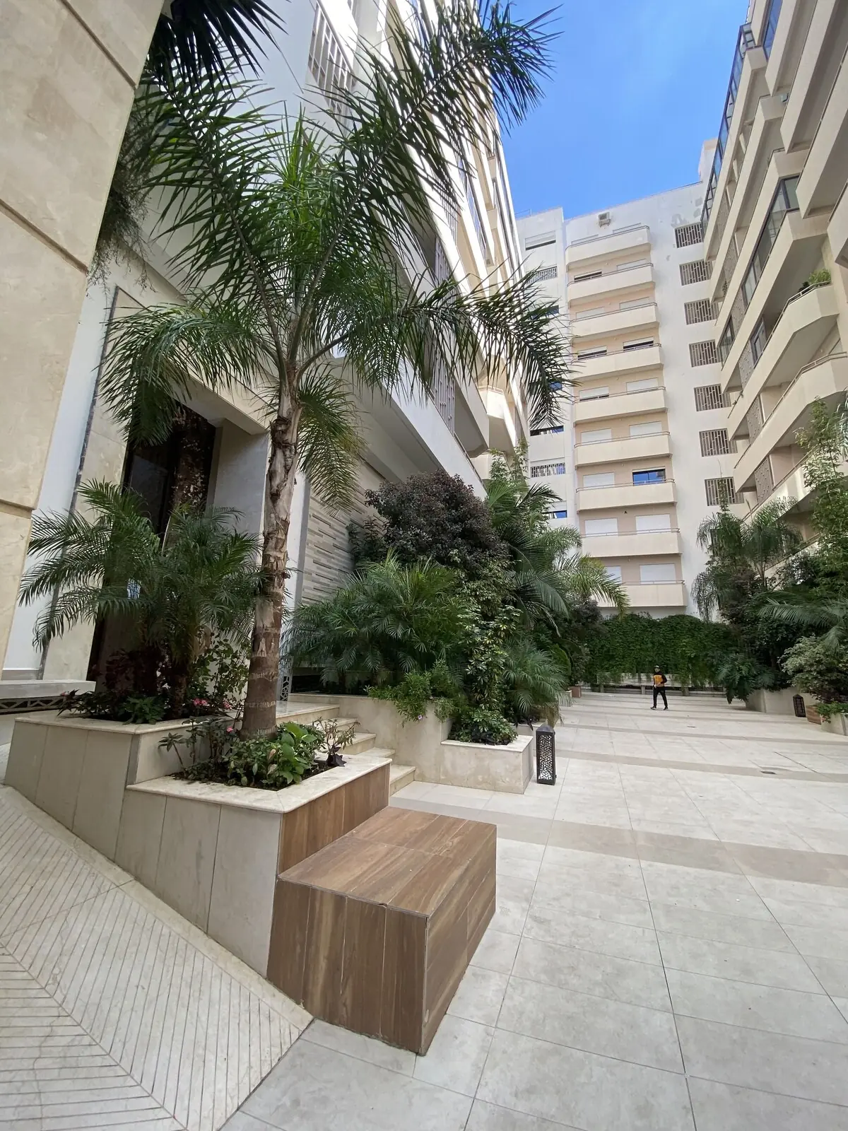 The inner courtyard